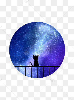 手绘卡通手托举着地球上的星辰锁链