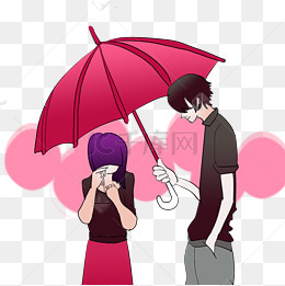 撑伞爱情情侣