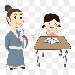 上课的历史老师免抠图