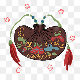 古代刺绣荷包插画的相关搜索