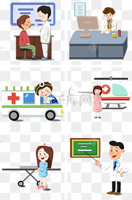 医疗看病的医生插画