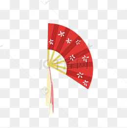 手绘古风梅花折扇