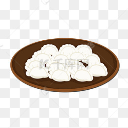 冬天卡通食物水饺素材