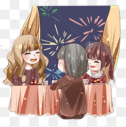 新春姐妹出行游玩图