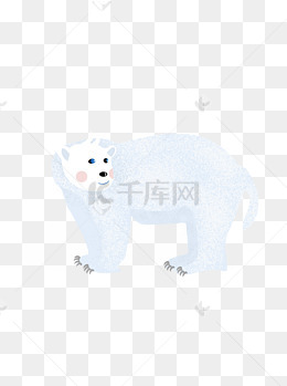 简约白熊动物设计可商用元素