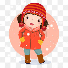 新年穿新衣的小孩