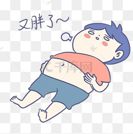 开学季卡通男孩表情包不约作业中插画