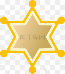 蓝色六角星
