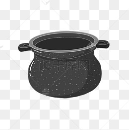 厨房用品厨具煮锅手绘插画