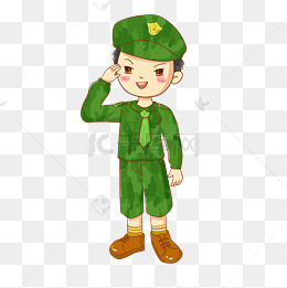 帅气军人陆军