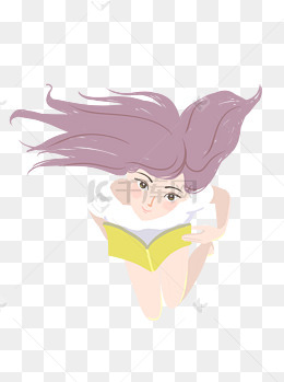 俯视的撑伞划船的美女可商用元素