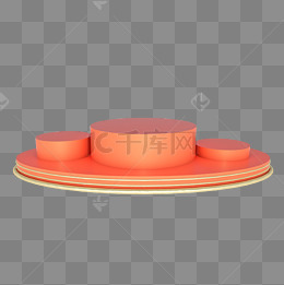 c4d立体电商舞台装饰台子