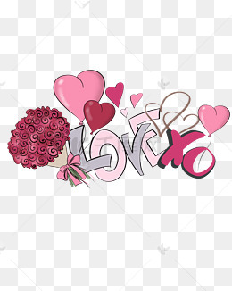 卡通水彩手绘小清新七夕情人节礼物