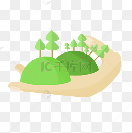 卡通环境保护插画