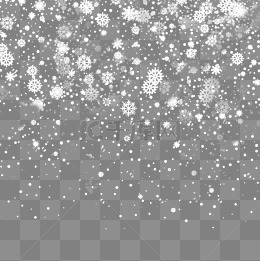 漫天飞雪飘浮元素