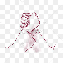 握手团队合作插画