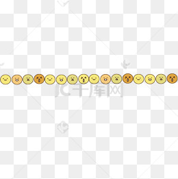 创意卡通表情分割线