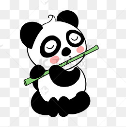 卡通可爱小熊猫png透明底