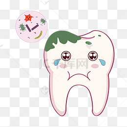 可爱的牙齿表情包免抠图