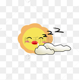 可爱卡通朝气太阳