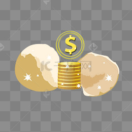 金融金币钱币插画