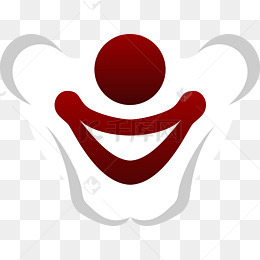 简约小丑的嘴装饰矢量透明png