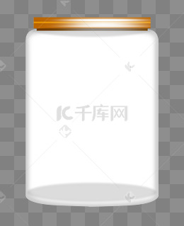 手绘白糖的罐子插画