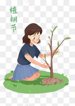 公益保护地球的小女孩