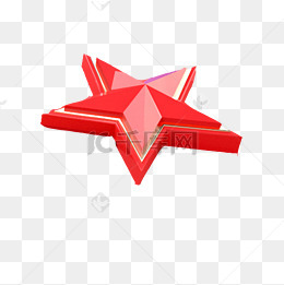 卡通红色五角星下载