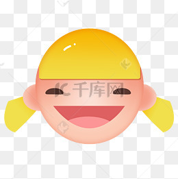 黄头发女孩头像笑脸
