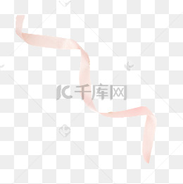 粉色卡通丝带创意