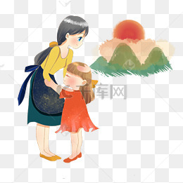 母爱五月母情节温柔温暖美丽妈妈png