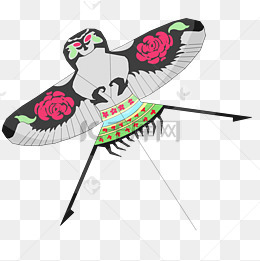 卡通传统燕子形状风筝免扣