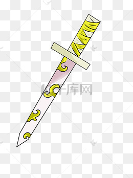 卡通宝刀宝剑插画