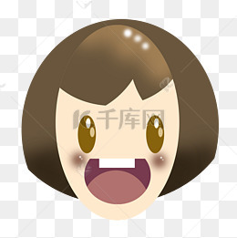 椭圆形笑脸卡通表情