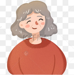 手绘卡通母亲节妈妈免扣元素