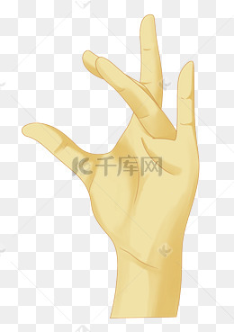 兰花指手势姿势插画