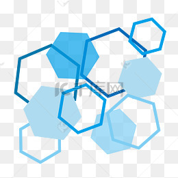 六边形图形背景矢量