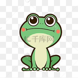 可爱绿色青蛙