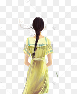 女孩的背影