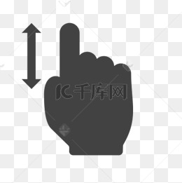 向上滑动的图标