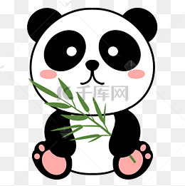 卡通动物熊猫
