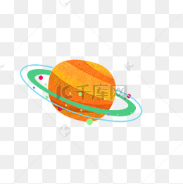 卡通黄色的木星免扣图