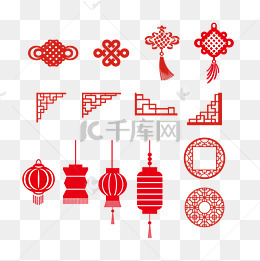中国元素花边花纹
