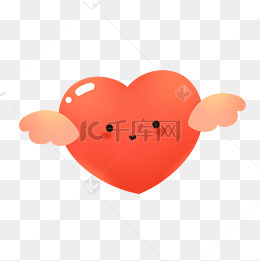 红色可爱q萌母亲节爱心