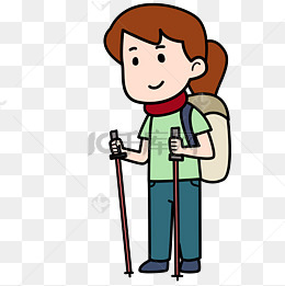 登山旅行女孩