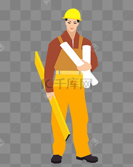 工地施工建筑师素材图片免费下载_高清psd_千库网