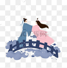 七夕情人节牛郎织女鹊桥相会