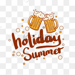 手写英文字母快乐假日_艺术字设计