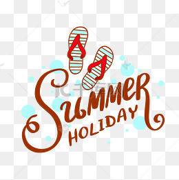 手写英文字母快乐假日_艺术字设计